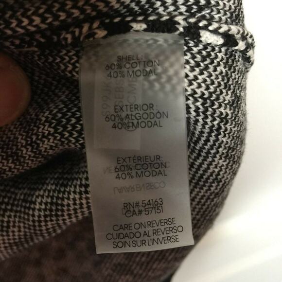 Calvin Klein Cardigan Sweater Open XS Animel Print Straight Hem NEW OVERSIZED - Picture 6 of 8